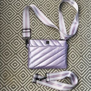 THINK ROLYN Metallic Lavender 
FASHIONABLE CROSSBODY/BUM BAG